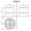 Короб PLAST PROJECT PZCM RN25 Юниор круглый (двухместный)